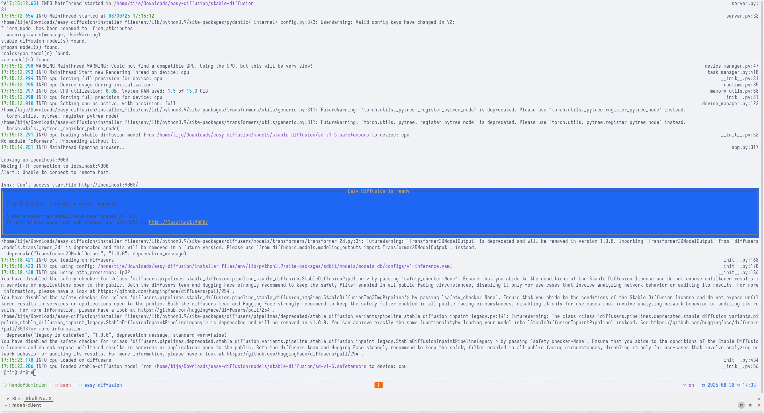 easydiffuse install