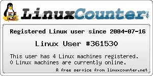 Linux Counter for Augusto Tijerina